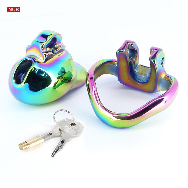 Metall peniskäfig Rainbow HT V3 Nub - Peniskäfig.de