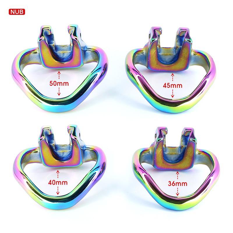 Metall peniskäfig Rainbow HT V3 Nub - Peniskäfig.de
