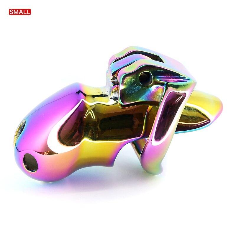 Metall keuschheitskäfig Rainbow HT V3 Small - Peniskäfig.de