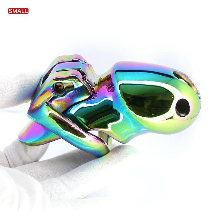 Metall keuschheitskäfig Rainbow HT V3 Small - Peniskäfig.de