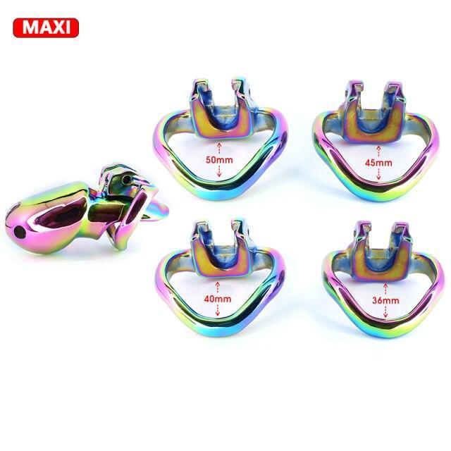 Keuscheitskäfig Rainbow HT V3 Maxi - Peniskäfig.de
