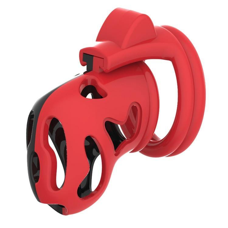 Plastik Peniskäfig Mann - Red fire - Peniskäfig.de