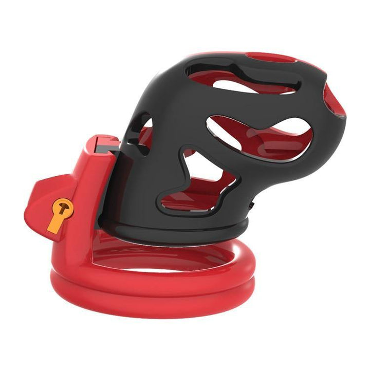 Plastik Peniskäfig Mann - Red fire - Peniskäfig.de