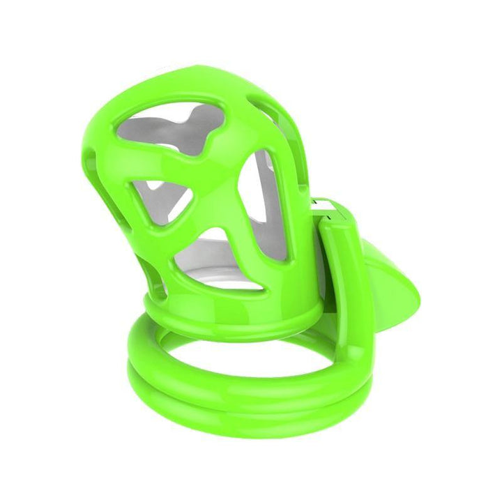 Plastik Peniskäfig Mann - Red thunder Green - Peniskäfig.de