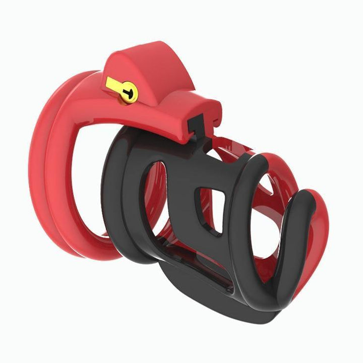 Plastik Peniskäfig Mann - Red hole - Peniskäfig.de