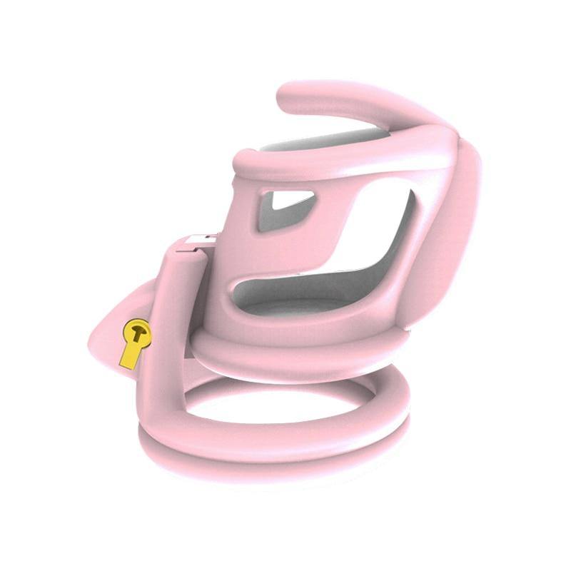 Plastik Keuschheitskäfig Mann - Pink Hole - Peniskäfig.de