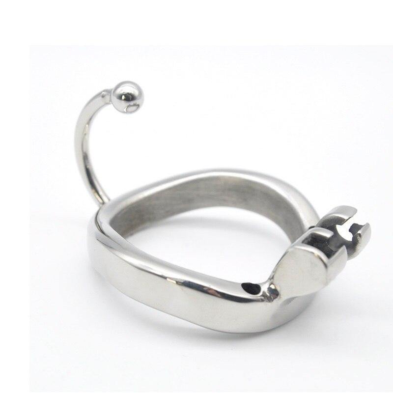 Metall-Peniskäfig mit Hodenseparator - Teufelsgefängnis L - Peniskäfig.de