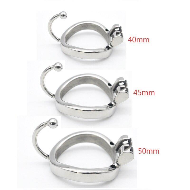 Metall-Peniskäfig mit Hodenseparator - Teufelsgefängnis L - Peniskäfig.de